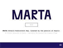 Tablet Screenshot of marta.com.au